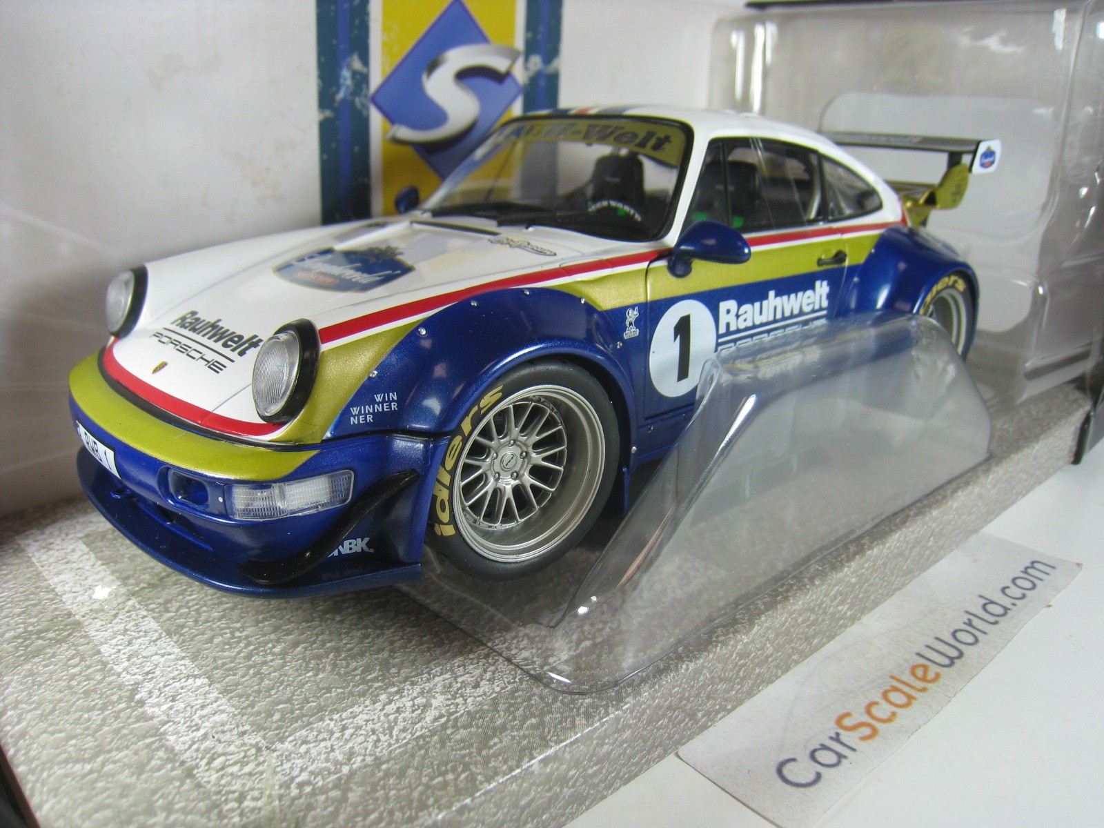 Solido 1:18 Porsche 911 (964) RWB Rauh-Welt 2022 blue / white