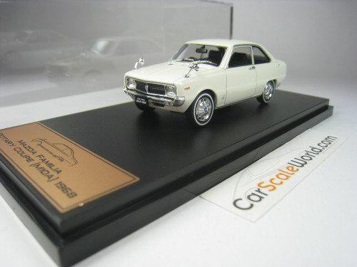 MAZDA FAMILIA ROTARY COUPE 1968 1/43 ALMOST REAL - HACHETTE (WHITE)