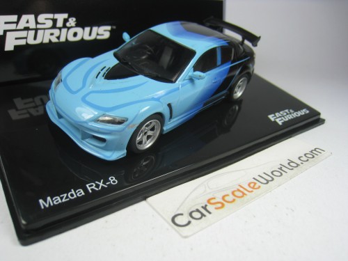 MAZDA RX-8 FAST AND FURIOUS 1/43 IXO ALTAYA (BLUE)