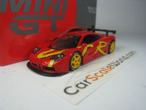 MCLAREN F1 GTR PRESENTATION 1996 1/64 MINI GT (RED)