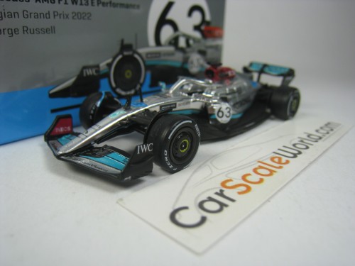 MERCEDES-AMG F1 W13E BELGIAN GP 2022 GEORGE RUSSELL 1/64 TARMAC