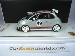 ABARTH 500 ASSETTO CORSE PRESENTATION 1/43 TSM MODEL (GRIGIO CAMPOVOLO)