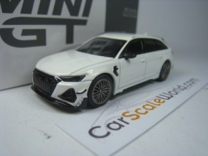 ABT RS6-R 2020 (AUDI RS6) 1/64 MINI GT (GLACIER WHITE METALLIC)