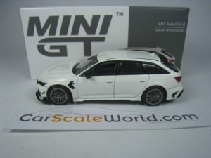 ABT RS6-R 2020 (AUDI RS6) 1/64 MINI GT (GLACIER WHITE METALLIC)