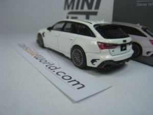 ABT RS6-R 2020 (AUDI RS6) 1/64 MINI GT (GLACIER WHITE METALLIC)