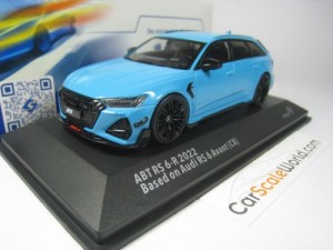 ABT RS6-R 2022 (AUDI RS6) 1/43 SOLIDO (MIAMI BLUE)