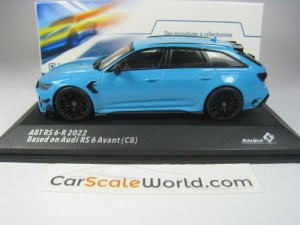 ABT RS6-R 2022 (AUDI RS6) 1/43 SOLIDO (MIAMI BLUE)