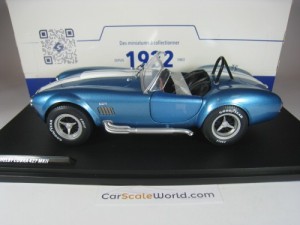 AC SHELBY COBRA 427 MKII 1965 1/18 SOLIDO (METALLIC BLUE)