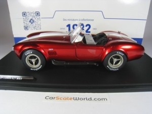 AC SHELBY COBRA 427 MKII 1965 1/18 SOLIDO (RED/WHITE)