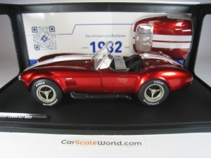 AC SHELBY COBRA 427 MKII 1965 1/18 SOLIDO (RED/WHITE)