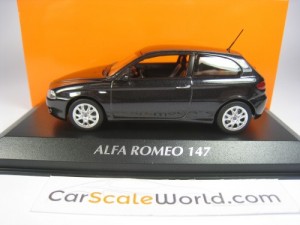 ALFA ROMEO 147 2005 1/43 MAXICHAMPS (BLACK)