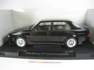 ALFA ROMEO 75 TURBO EVOLUZIONE 1/18 MCG (BLACK)