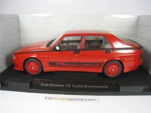 ALFA ROMEO 75 TURBO EVOLUZIONE 1/18 MCG (RED)