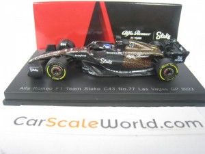 ALFA ROMEO F1 TEAM STAKE C43 LAS VEGAS GP 2023 V. BOTTAS 1/64 SPARK