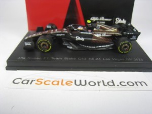 ALFA ROMEO F1 TEAM STAKE C43 LAS VEGAS GP 2023 Z. GUANYU 1/64 SPARK