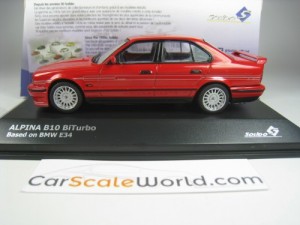 ALPINA B10 BITURBO - BMW 5 SERIES E34 1/43 SOLIDO (ALPINA RED)