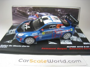 ALPINE A110 R-GT RALLYE DE MONTE CARLO 2021 E. GUIGOU 1/43 IXO ALTAYA