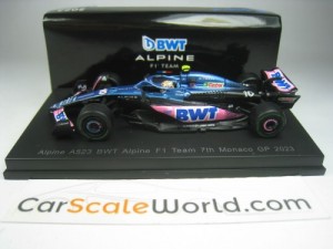 ALPINE A523 BWT 7RD MONACO GP 2023 PIERRE GASLY 1/64 SPARK