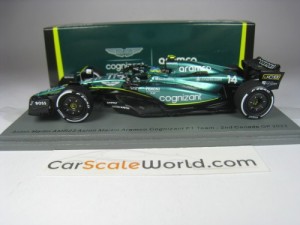 ASTON MARTIN AMR23 2ND CANADIAN GP 2023 FERNANDO ALONSO 1/43 SPARK