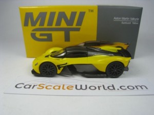 ASTON MARTIN VALKYRIE 2021 1/64 MINI GT (SUNBURST YELLOW)