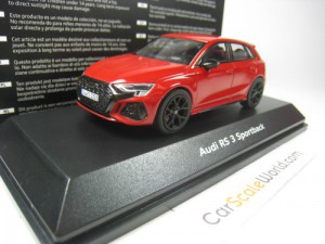 AUDI RS3 SPORTBACK 2021 1/43 iSCALE (TANGO RED)