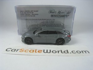 AUDI RS6 AVANT 2019 1/87 MINICHAMPS (GREY)