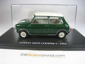 AUSTIN MINI COOPER S 1965 1/24 IXO HACHETTE (GREEN/WHITE)