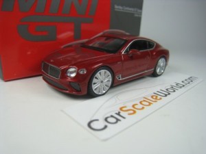 BENTLEY CONTINENTAL GT SPEED 1/64 MINI GT (CANDY RED)
