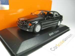 BMW 3 SERIES E36 1991 1/43 MINICHAMPS (BLACK)