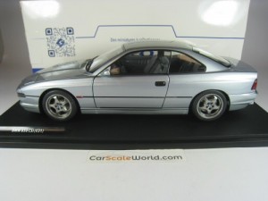 BMW 850 CSI (E31) - 8 SERIES 1992 1/18 SOLIDO (ARTIC SILVER)