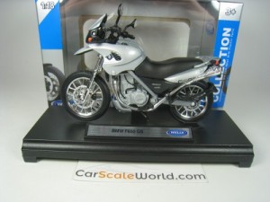 BMW F650 GS 1/18 WELLY (SILVER)