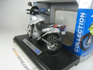 BMW F650 GS 1/18 WELLY (SILVER)