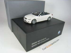 BMW M3 CABRIOLET E93 2008 1/43 MINICHAMPS (WHITE)