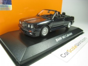 BMW M3 E30 CABRIOLET 1988 1/43 MAXICHAMPS (BLUE METALLIC)