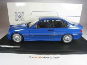 BMW M3 COUPE E36 1996 WITH BBS 1/18 SOLIDO (SANTORINI BLUE)