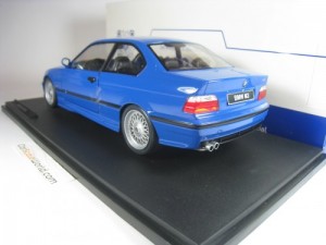 BMW M3 COUPE E36 1996 WITH BBS 1/18 SOLIDO (SANTORINI BLUE)