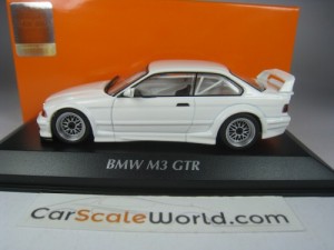 BMW M3 GTR E36 1993 1/43 MAXICHAMPS (WHITE)