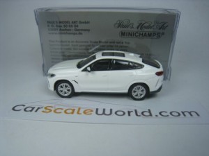 BMW X6 2020 1/87 MINICHAMPS (WHITE)