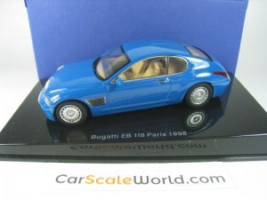 BUGATTI EB 118 CONCEPT PARIS 1998 1/43 AUTOART (BLUE)