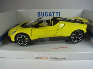 BUGATTI MISTRAL 2023 1/18 BBURAGO (YELLOW)