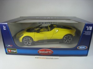 BUGATTI MISTRAL 2023 1/18 BBURAGO (YELLOW)