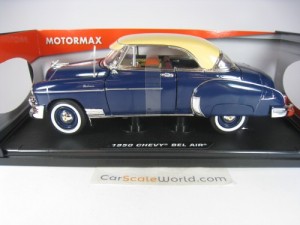 CHEVROLET BEL AIR 1950 1/18 MOTORMAX (BLUE/CREAM)