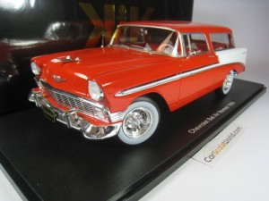 CHEVROLET BEL AIR NOMAD 1956 1/18 KK SCALE (RED/WHITE)