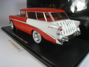 CHEVROLET BEL AIR NOMAD 1956 1/18 KK SCALE (RED/WHITE)