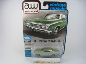 CHEVROLET CHEVELLE SS 396 1967 1/64 AUTOWORLD (MOUNTAIN GREEN POLY)