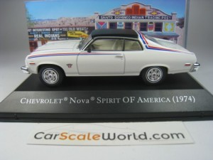 CHEVROLET NOVA SPIRIT OF AMERICA 1974 1/43 IXO ALTAYA (WHITE)