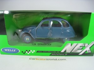 CITROEN 2CV 1/24 WELLY (BLUE)