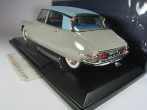 CITROEN DS 19 1956 1/18 NOREV (ROSÉ GREY/TURQUOISE)