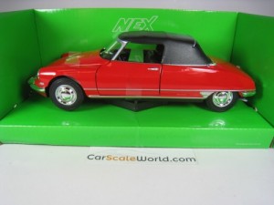 CITROEN DS 19 CABRIOLET 1/24 WELLY (RED)