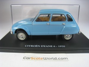 CITROEN DYANE 6 1970 1/24 IXO HACHETTE (BLUE) 